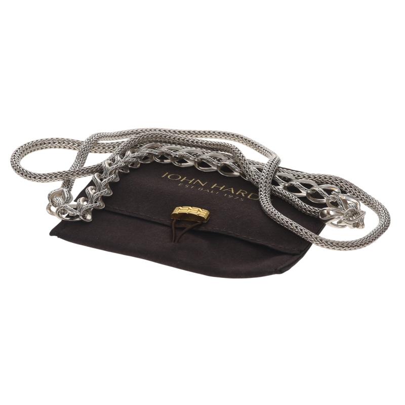 John Hardy Asli Catena Classica Trasformabile Collana e Bracciale 36