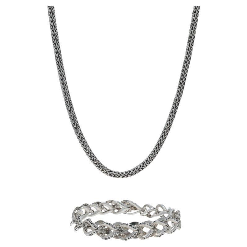 John Hardy Asli Classic Chain Transformable Necklace & Bracelet 36" Sterling 925