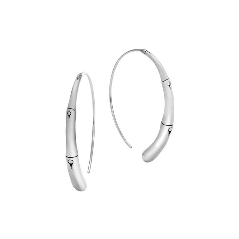 John Hardy Bamboo Large Hoop Earring EB5961 For Sale at 1stdibs