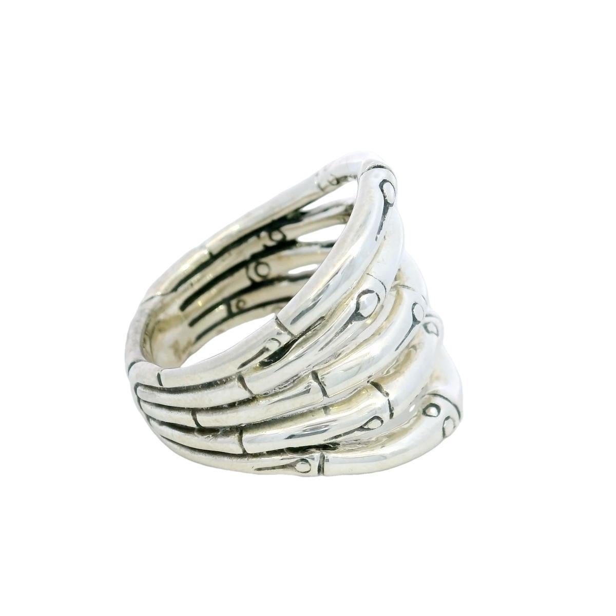 Women's or Men's John Hardy Bamboo Ring Sterling Silver Size 7.5