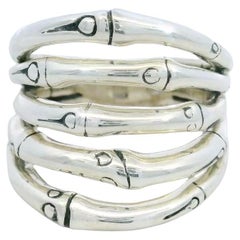 John Hardy Bambusring Sterlingsilber Größe 7.5