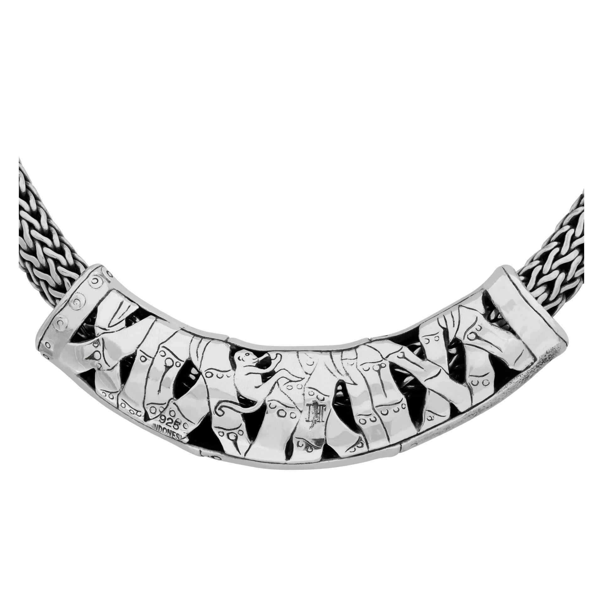 Collana con ciondolo Bamboo Slide di John Hardy in argento sterling,  16,5