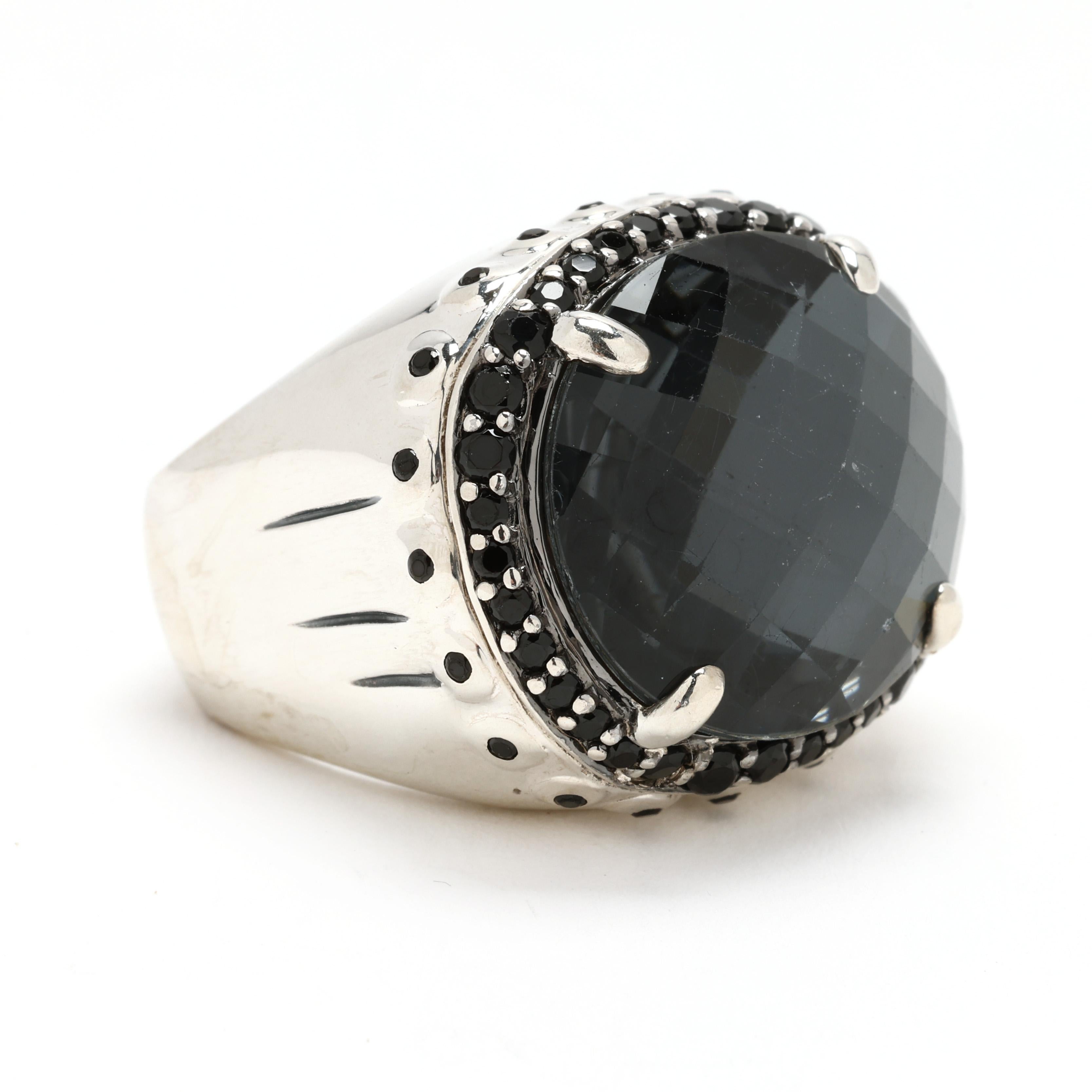 Embrace timeless elegance with this stunning John Hardy Bamboo Statement Ring, crafted from high-quality sterling silver. The intricate bamboo design symbolizes strength and flexibility, making it a perfect statement piece for any occasion.