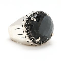 John Hardy Bague fantaisie bambou, argent sterling, taille de bague 5,5