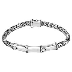 John Hardy Bracciale con maglie in argento sterling Bamboo BB95311XUM