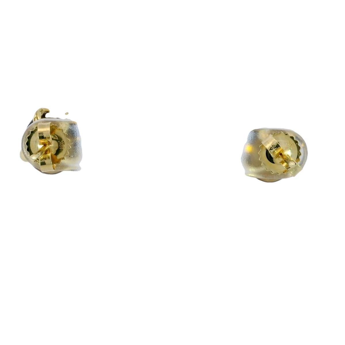 John Hardy Bamboo Stud Earrings Orange Gemstone 18k Yellow Gold In Excellent Condition For Sale In Fairfield, CT