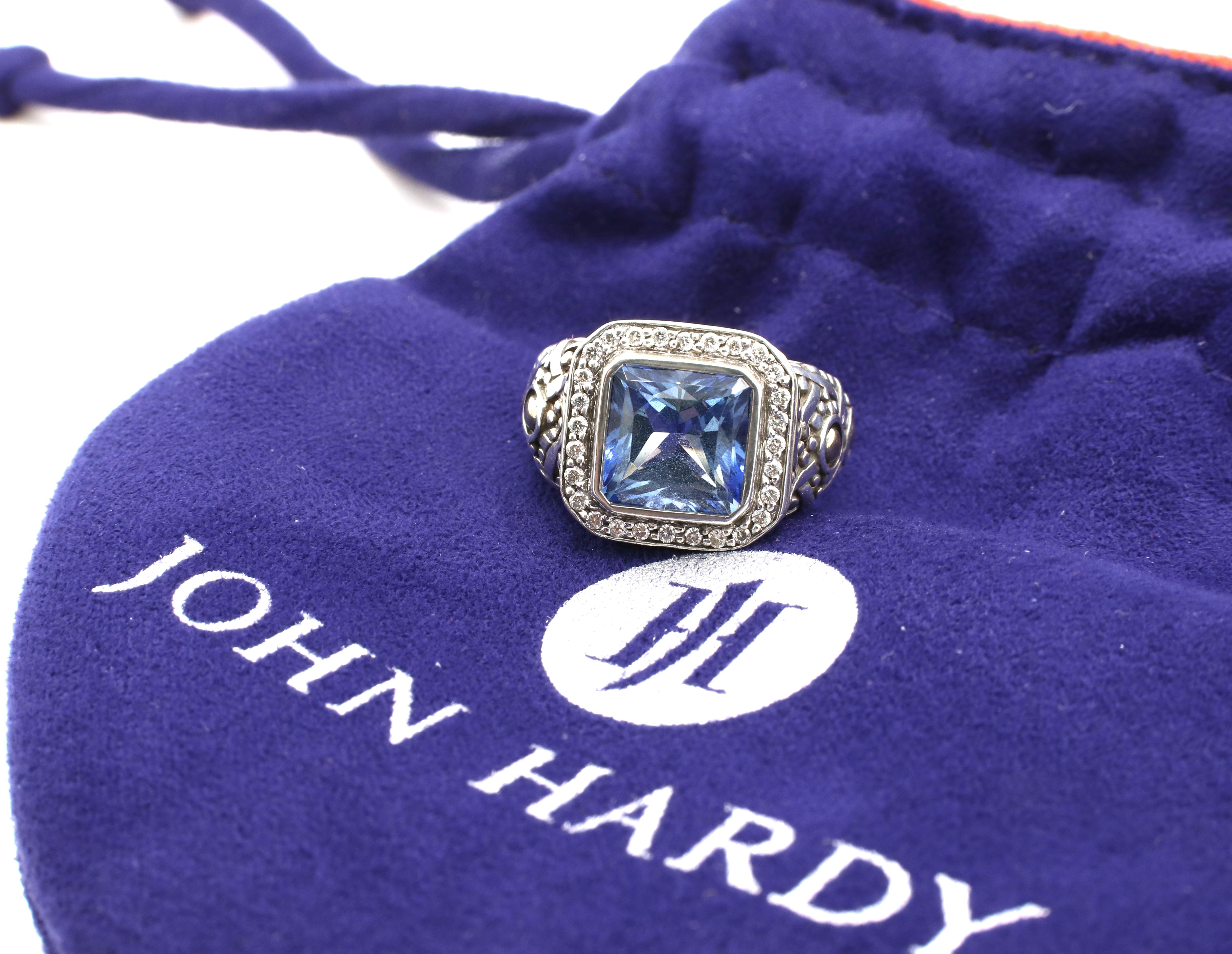 john hardy blue topaz ring