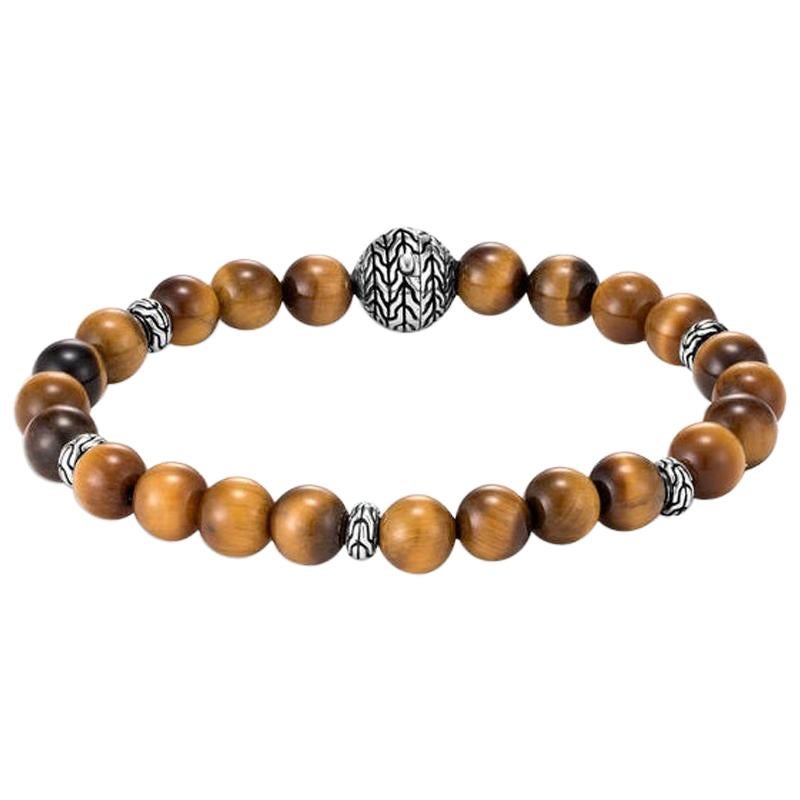 John Hardy Bead Bracelet with Tiger Eye BMS9465511TEXM