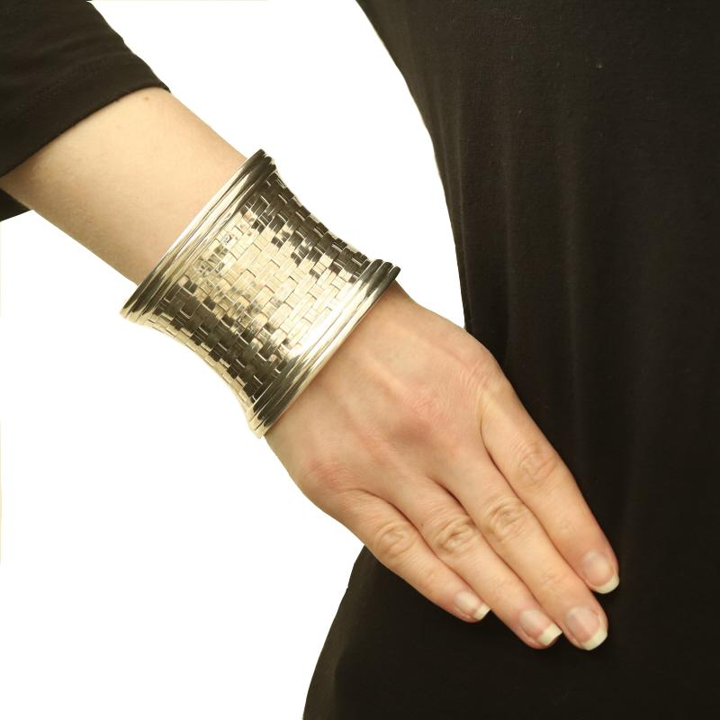 John Hardy Bedeg Woven Cuff Bracelet 6 1/2