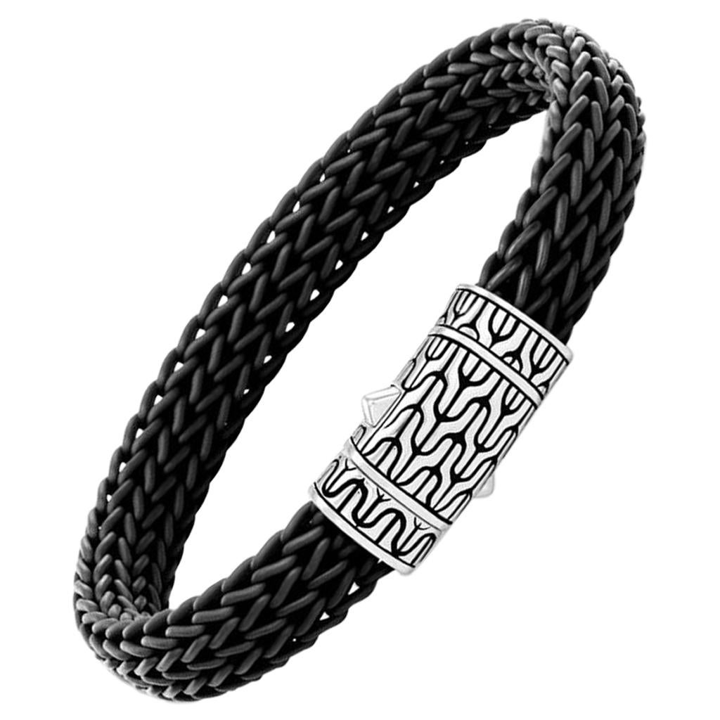 John Hardy Black Rubber Bracelet BM9999641BL