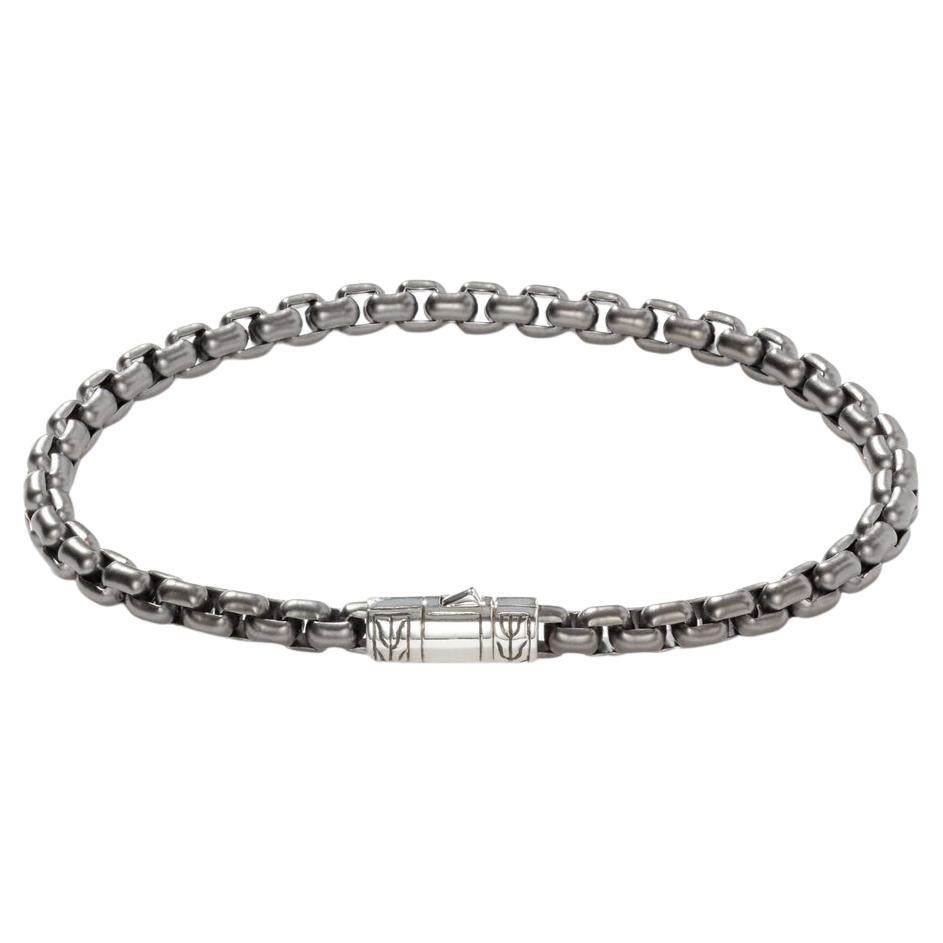 John Hardy Blackened Box Chain Bracelet BM900086SMBRDXUM