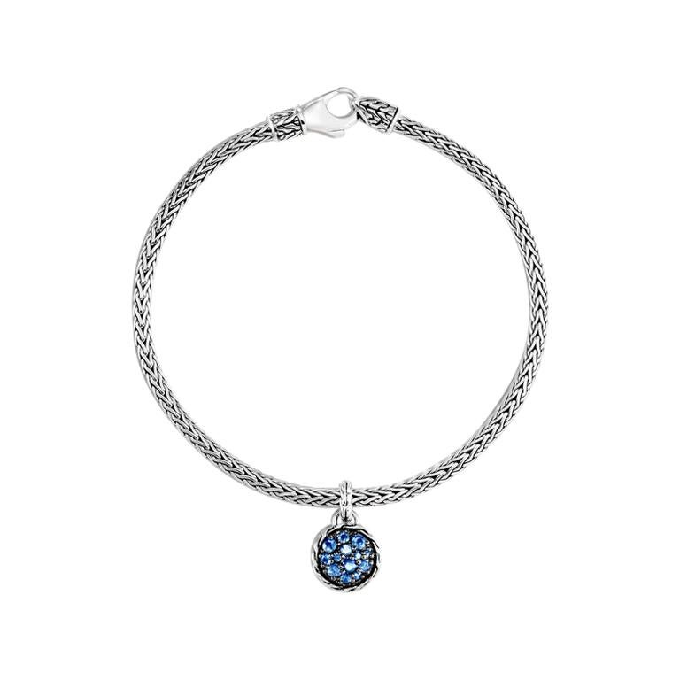 John Hardy Chain Round Charm Bracelet with Blue Sapphire BBS903904BSPXM ...