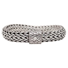 John Hardy Classic 12mm Sterling Silver Breite Kette Armband 