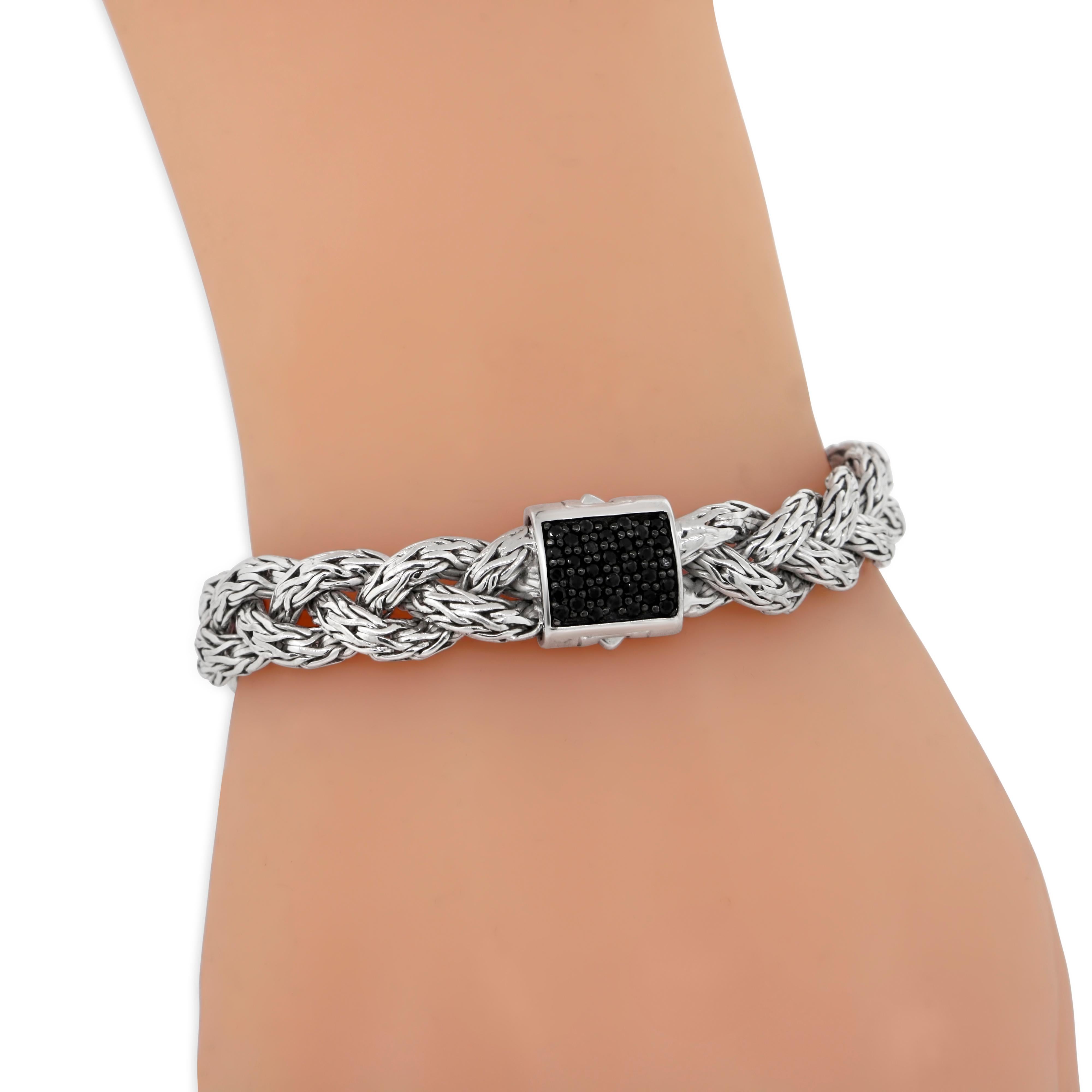 John Hardy Classic Geflochtenes Weizen-Kettenarmband im Zustand „Gut“ in New York, NY