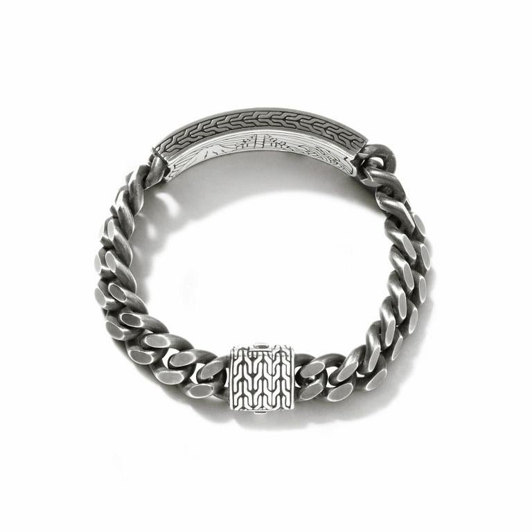 Women's or Men's John Hardy Classic Chain Reticulated Bracelet BU900835OZXUL For Sale