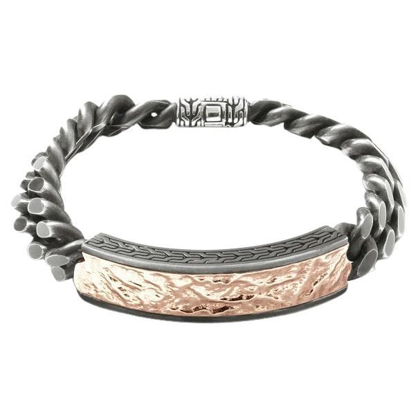 John Hardy Classic Chain Reticulated Bracelet BU900835OZXUL For Sale