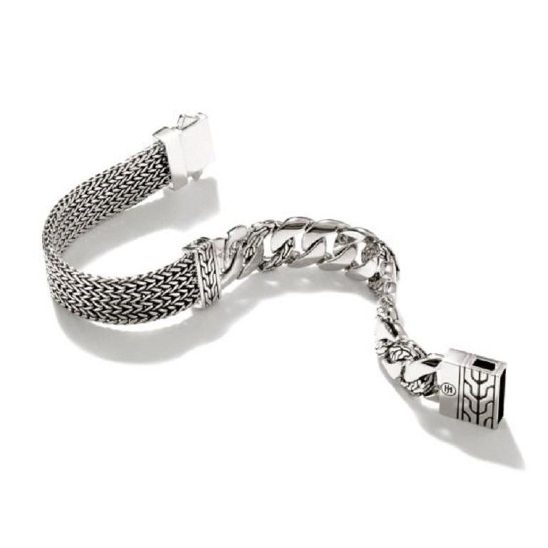 John Hardy Classic Chain Flaches Kettenarmband BU900804XUL im Zustand „Neu“ in Wilmington, DE