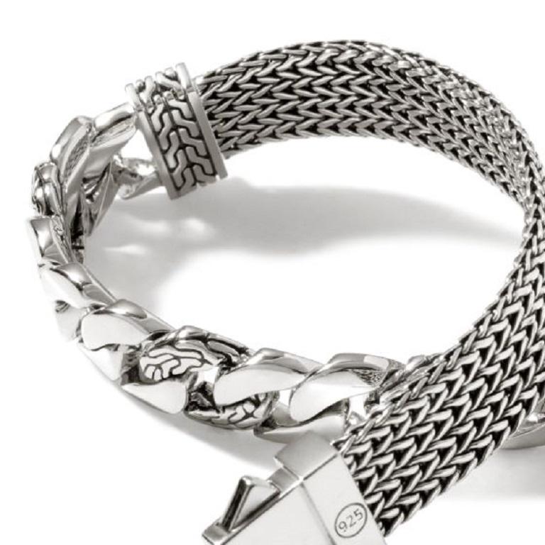 John Hardy Classic Chain Flaches Kettenarmband BU900804XUL für Damen oder Herren
