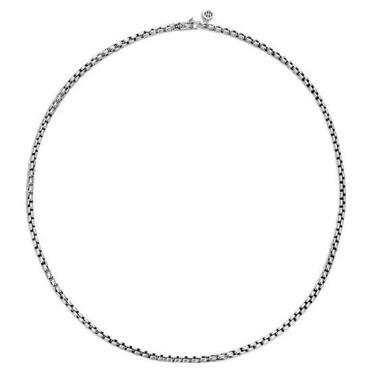 John Hardy Classic Chain Silver Box Necklace NB6510491X24 For Sale at
