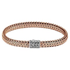 John Hardy Classic Chain Silver and Bronze Bracelet BM904005COZXM