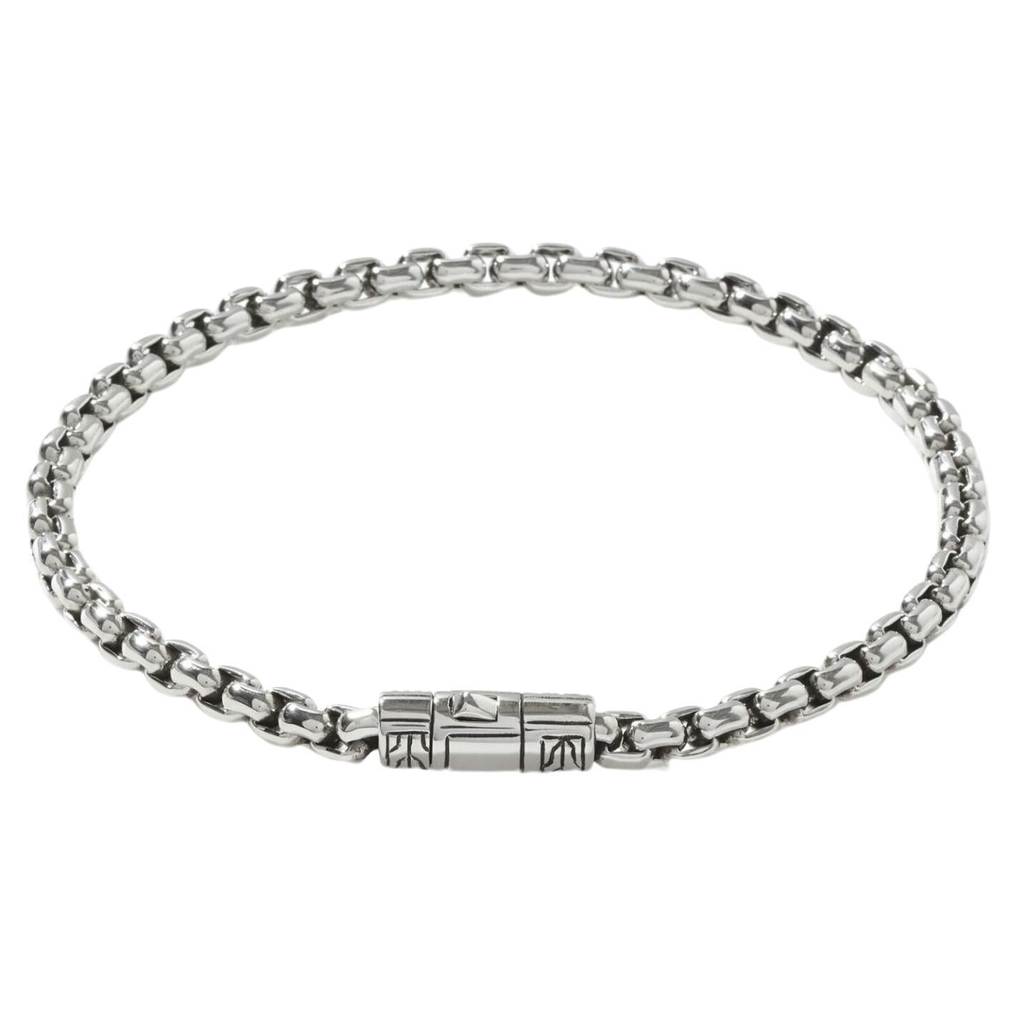 John Hardy Classic Chain Bracelet Box Chain in Silver BM90264XUL