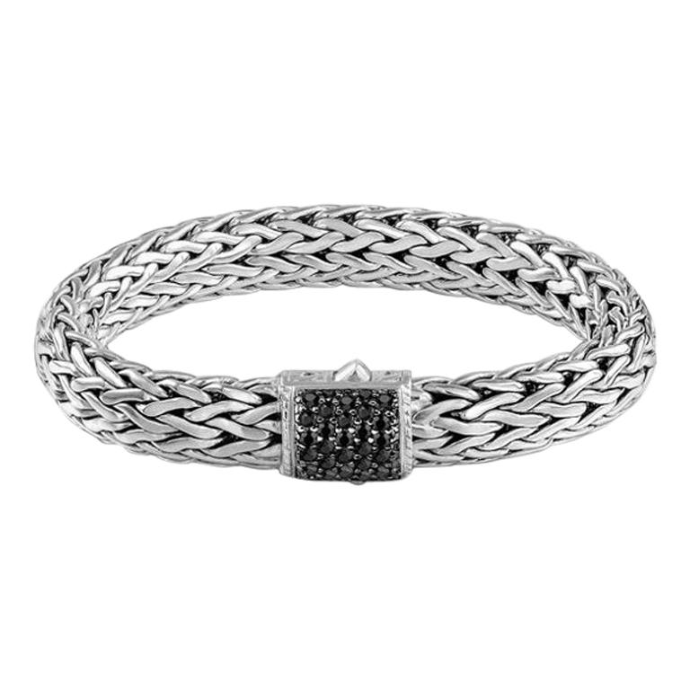 John Hardy Classic Chain Bracelet with Black Sapphire BBS94052BLSXL
