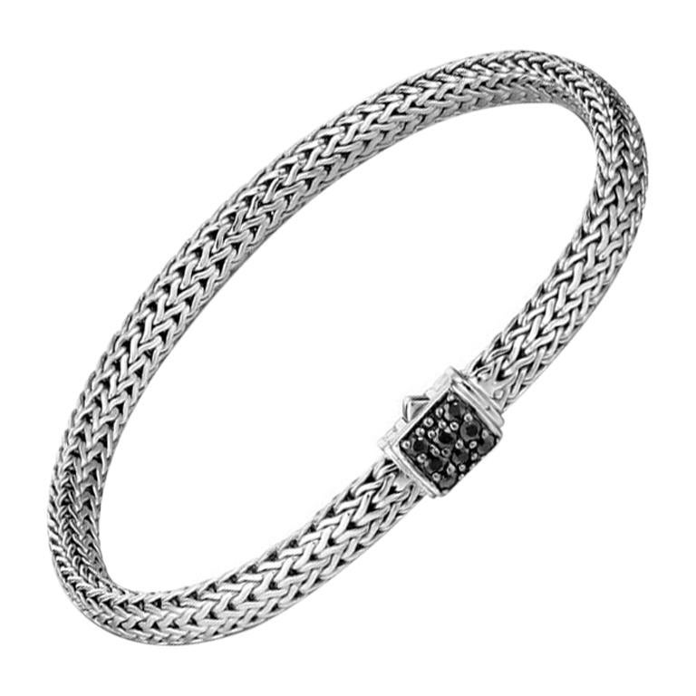 John Hardy Classic Chain Bracelet with Black Sapphire BBS96002BLSXS
