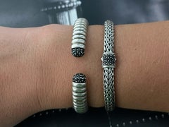 John Hardy Classic Chain Bracelet with Black Sapphire in Sterling Silver