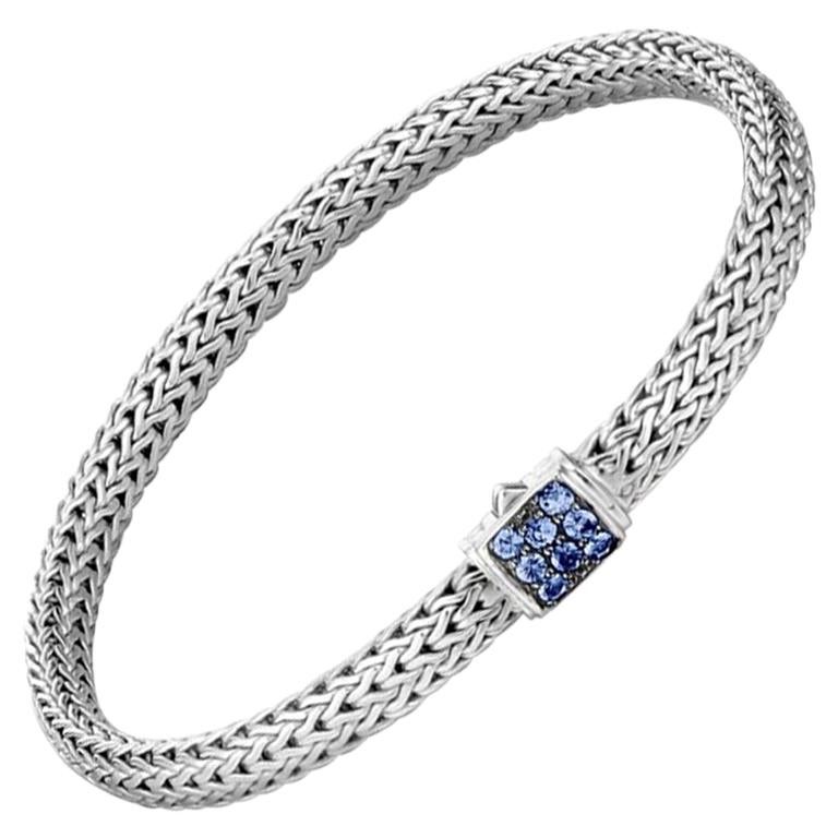 John Hardy Classic Chain Bracelet with Blue Sapphire BBS96002BSPXS