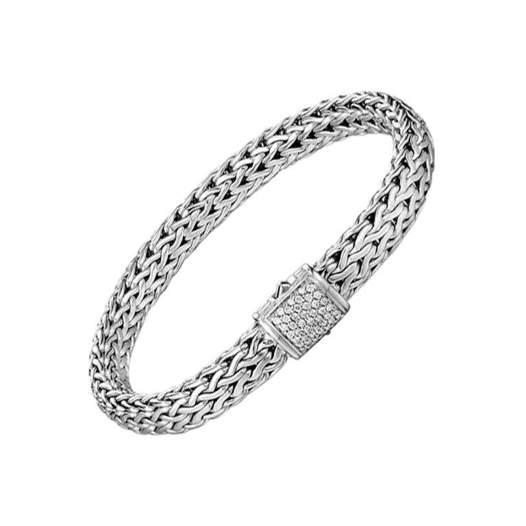 John Hardy Classic Chain Bracelet with Diamonds BBP90402DIXS