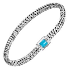 John Hardy Classic Chain Bracelet with Turquoise BBS961841TQXM