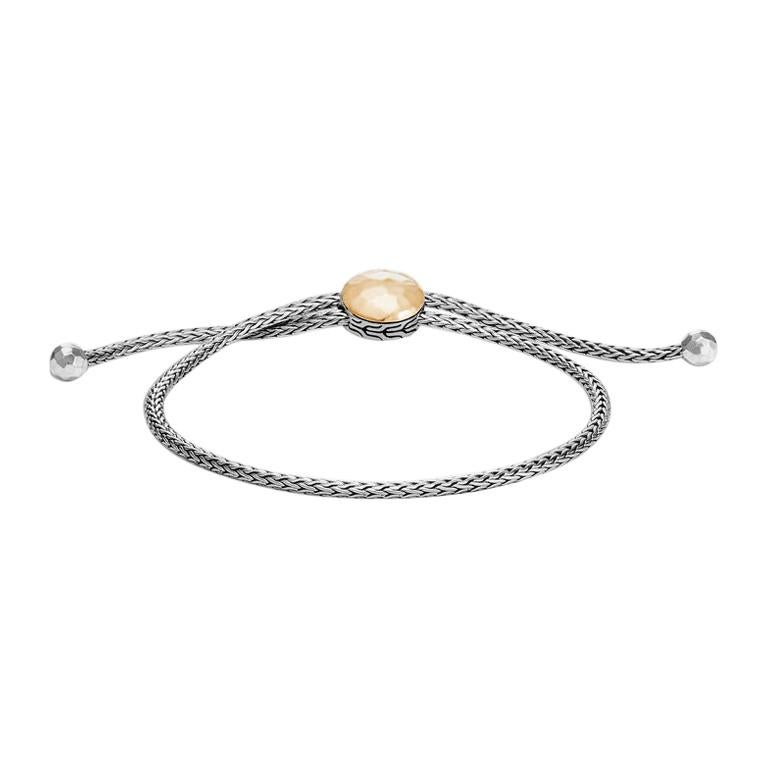 John Hardy Klassische Kette gehämmertes durchbohrtes Armband BZ999590XM-L