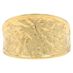 Anello da uomo John Hardy Classic Chain Hammered Saddle - Dichiarazione in oro giallo 18 carati