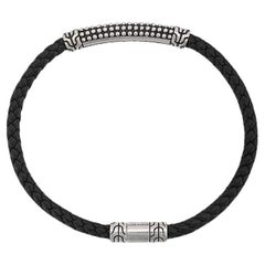 I John Hardy Classic Chain Leather Bracelet Sterling Silver - LIQUIDATION SALE