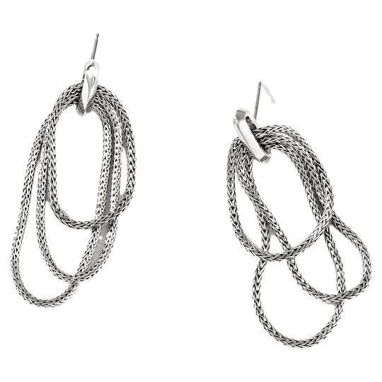 John Hardy Asli Classic Chain Link Drop Earring EB90118 For Sale at