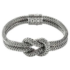 John Hardy Classic Chain Manah Bracelet, Love Knot in Silver BU900980XUL