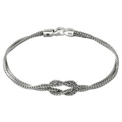 John Hardy Bracelet classique Manah en argent avec nœud d'amour en chaîne BU900776XUM