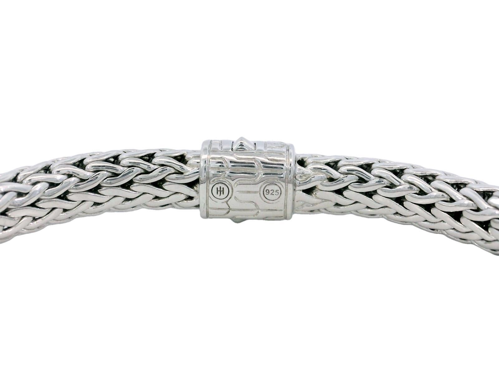 John Hardy Classic Chain Mandarin Garnet Sterling Bracelet For Sale 2