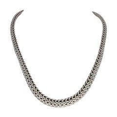 John Hardy Classic Chain Necklace, Sterling Silver Graduated Designer