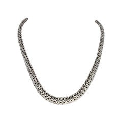 John Hardy Classic Chain Necklace, Sterling Silver Graduated Designer