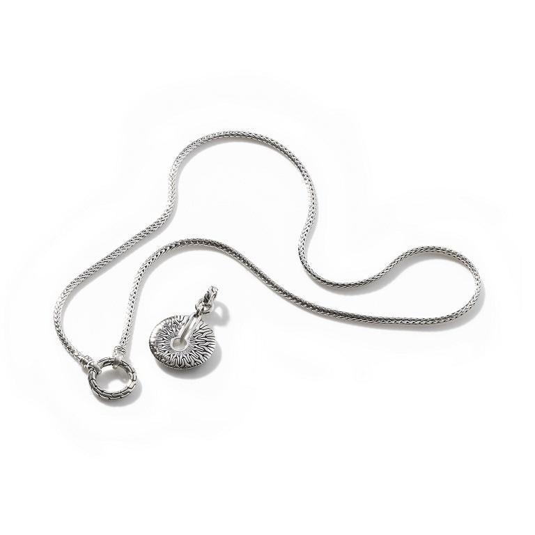 Klassische Kette strahlende Amuletten- Connector-Halskette NB900625X18 von John Hardy im Zustand „Neu“ im Angebot in Wilmington, DE