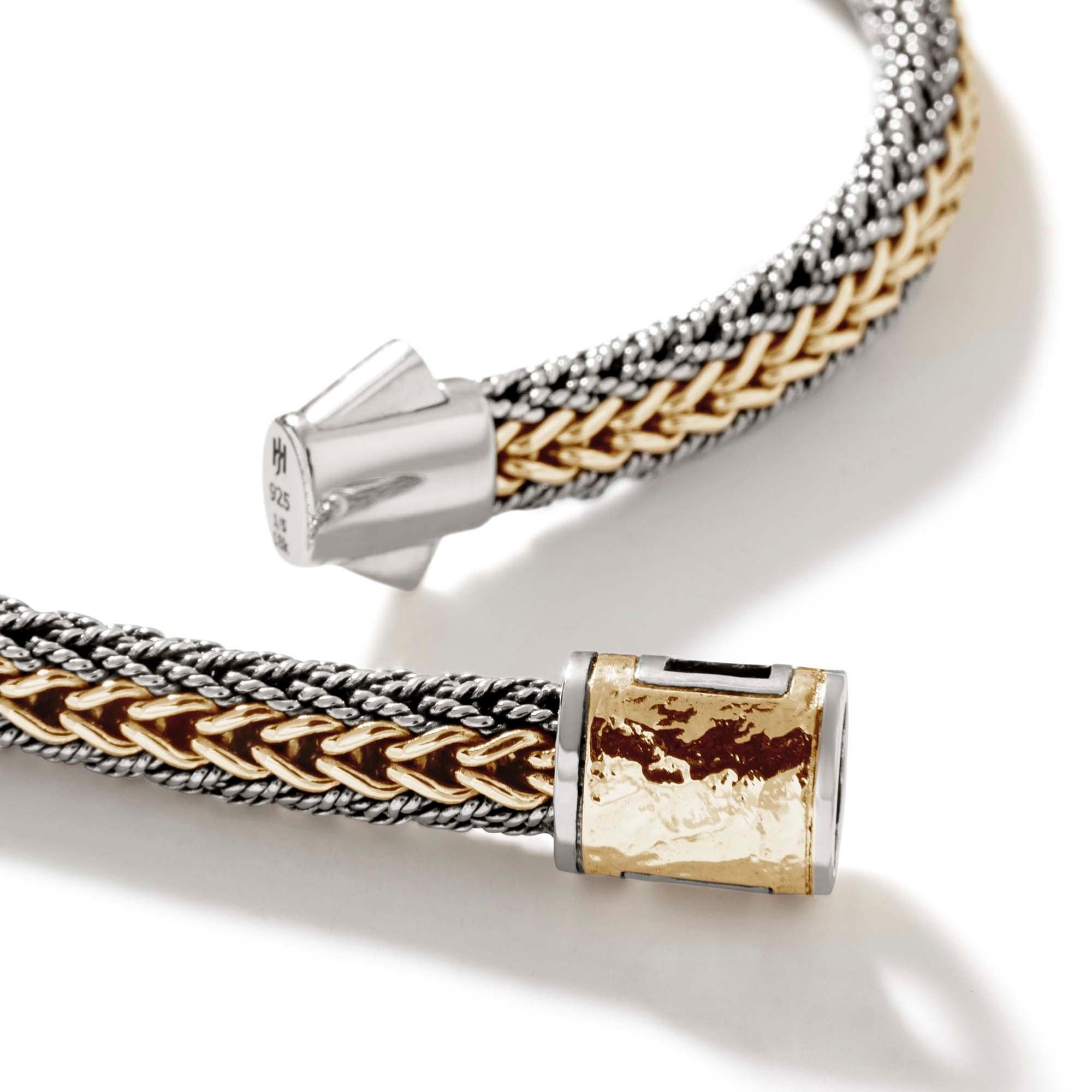 John Hardy Bracciale classico a catena reversibile bicolore BUZ900993RVXUM In condizioni Nuovo in vendita a Wilmington, DE