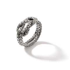 John Hardy Classic Chain Silver Manah Chain Ring RB901039X7