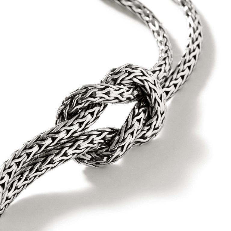 Crafted in Bali, this John Hardy Bracelet offers a high quality silver construction. The classic chain collection offers John Hardy's signature woven pattern. Each chain is 3.5mm with a pusher clasp to connect them.

Color: Silver-tone
Model: