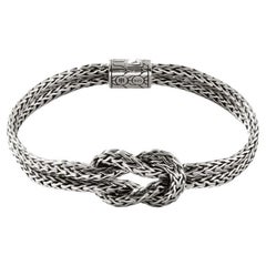 John Hardy Classic Chain Silver Manah Slim Chain Double Bracelet BU900989XUM
