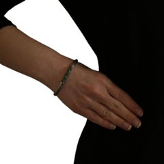 John Hardy Classic Chain Station Green Tourmaline Bracelet Sterling 925