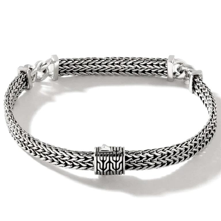 Klassisches Sterlingsilber-Armband von John Hardy BU900948XUL mit Kette im Zustand „Neu“ im Angebot in Wilmington, DE