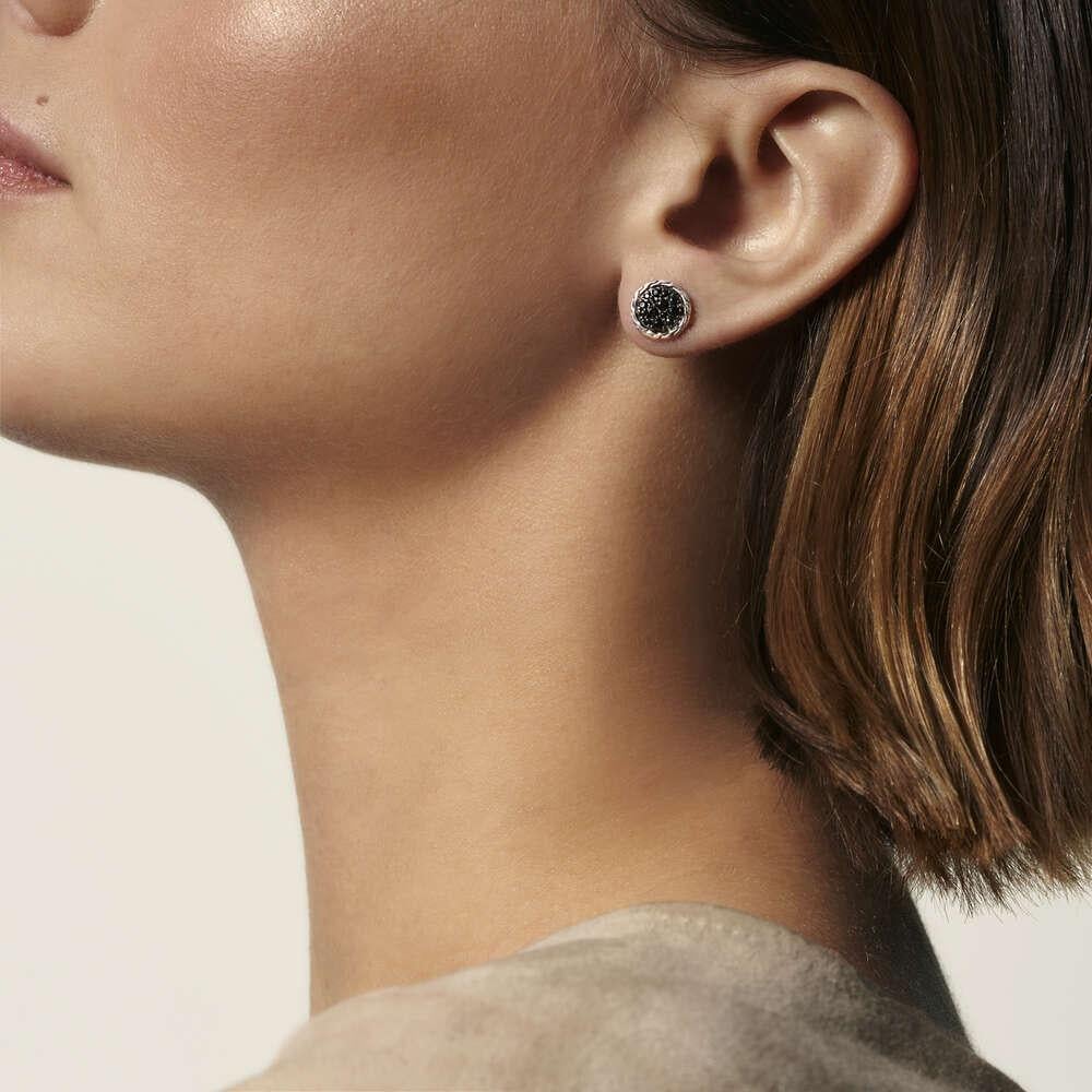 Sterling Silver
Black Spinel
Lava Black Sapphire
Earring measures 10mm x 10mm
Post Back
EBS903934BLSBN
