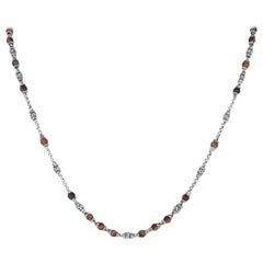 John Hardy Classic Chain Tiger’s-Eye Bead Necklace Sterling, 925 Men's
