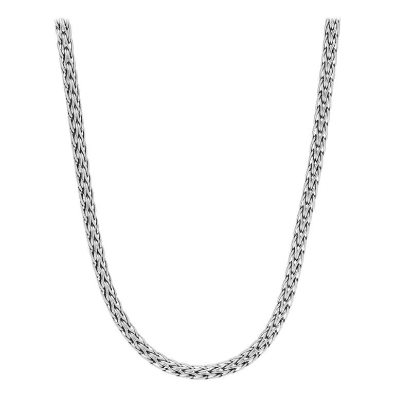 John Hardy Classic Chain Woven Necklace NB93CX16 For Sale
